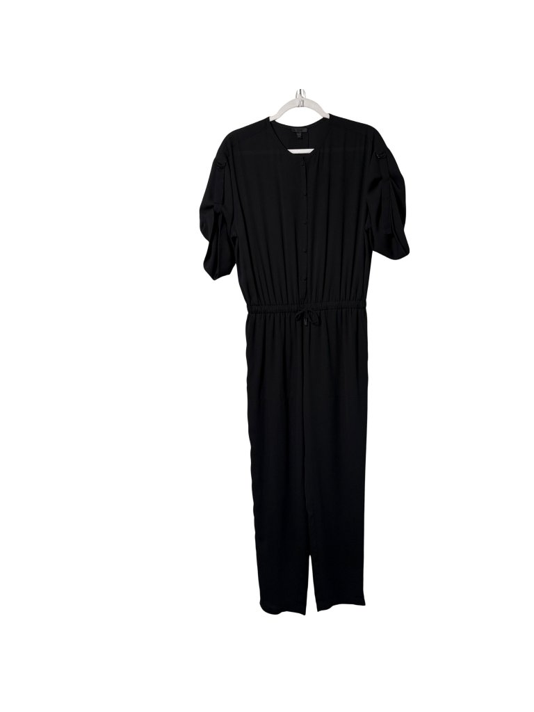 Atm Anthony Thomas Melillo Georgette Jumpsuit Size Xs Black Utility Aw9247-Cac